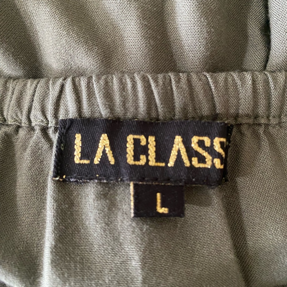 Chic Olive Jumpsuit - Picture 2 of 2